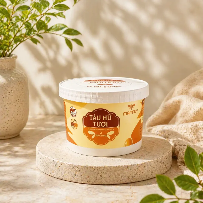 Tàu Hũ Tươi Vị Trà Ô Long